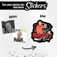Load image into Gallery viewer, Personalized Stickers for Custom Hockey Dad 
