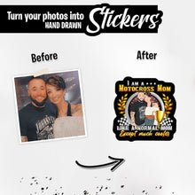 Load image into Gallery viewer, Personalized Stickers for Custom Motocross Mom
