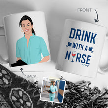 Load image into Gallery viewer, Personalized Stickers for Custom Nurse Mug
