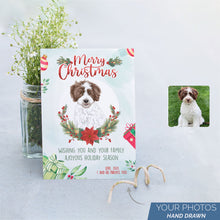 Load image into Gallery viewer, Personalized Stickers for Dog Christmas Card
