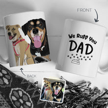 Load image into Gallery viewer, Personalized Stickers for Dog Dad Mug
