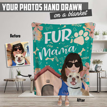 Load image into Gallery viewer, Personalized Stickers for Dog Mom Blanket
