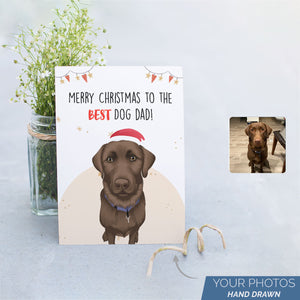 Personalized Stickers for Dog Xmas Card