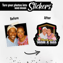 Load image into Gallery viewer, Personalized Stickers for Family Mom and Dad
