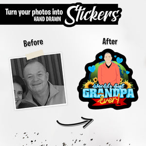 Personalized Stickers for Greatest Grandpa