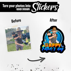 Personalized Stickers for Happy Fathers Day