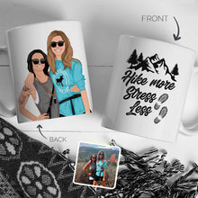 Load image into Gallery viewer, Personalized Stickers for Hiking Mug
