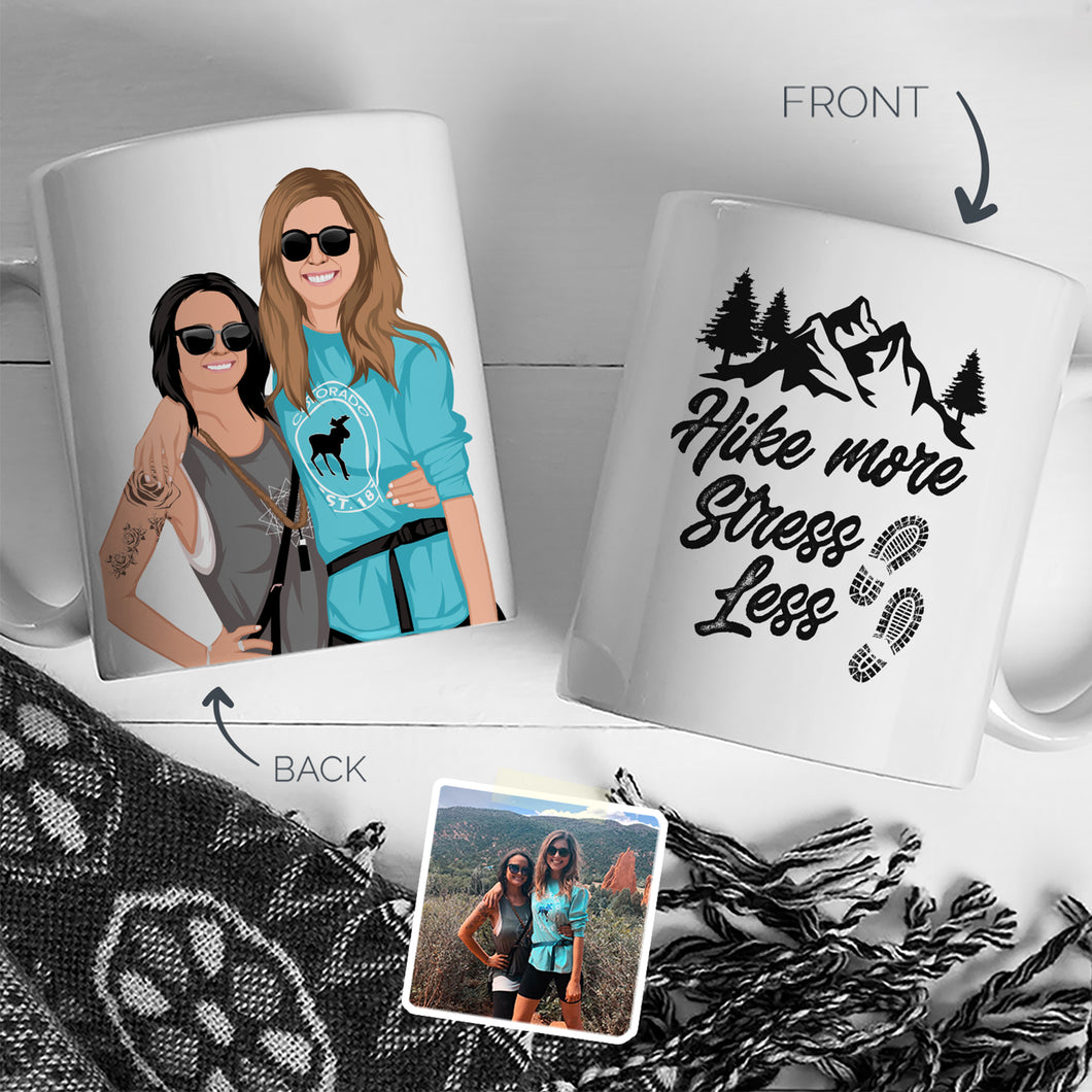 Personalized Stickers for Hiking Mug