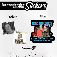 Load image into Gallery viewer, Personalized Stickers for Hockey Dad
