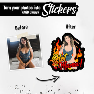 Personalized Stickers for Hot Mama