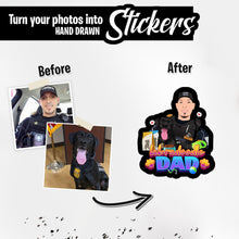 Load image into Gallery viewer, Personalized Stickers for Labradoodle Dad
