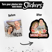 Load image into Gallery viewer, Personalized Stickers for Mom Dad 
