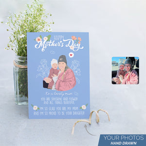 Personalized Stickers for Mothers Day Card