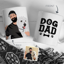 Load image into Gallery viewer, Personalized Stickers for Personalized Dog Dad Mug
