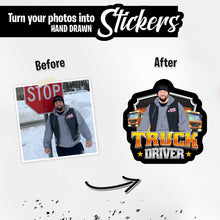 Load image into Gallery viewer, Personalized Stickers for Personalized Truck Driver
