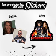 Load image into Gallery viewer, Personalized Stickers for Personalized firefighter girlfriend
