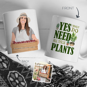 Personalized Stickers for Plant Lady Mug