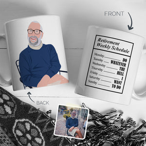 Personalized Stickers for Retirement Mug
