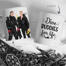 Load image into Gallery viewer, Personalized Stickers for Scuba Mug
