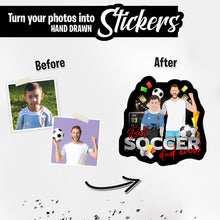 Load image into Gallery viewer, Personalized Stickers for Soccer Dad
