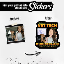 Load image into Gallery viewer, Personalized Stickers for Vet tech
