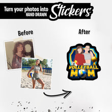 Load image into Gallery viewer, Personalized Stickers for Volleyball Mom
