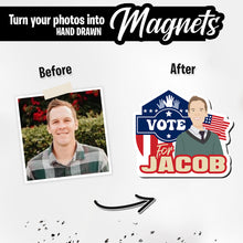 Load image into Gallery viewer, Personalized Magnets for Vote For Name
