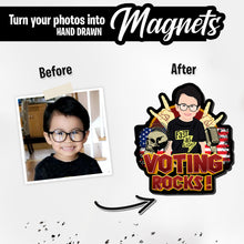 Load image into Gallery viewer, Personalized Magnets for Voting Rocks

