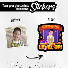 Load image into Gallery viewer, Personalized Stickers for Birthday Boy
