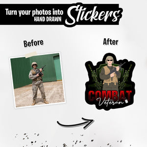 Personalized Stickers for combat veteran
