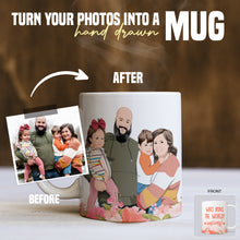 Load image into Gallery viewer, Personalized Mom Mug hand drawn designs
