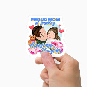 Personalized Mom and Daughter Stickers Personalized