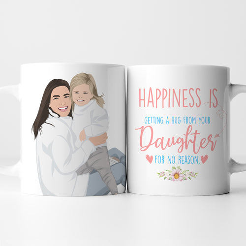 Personalized Mugs for Mother and Daughter