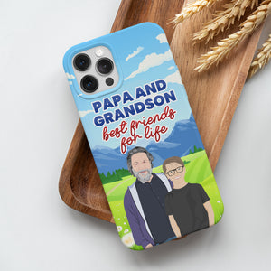 Personalized Papa and Grandson Phone Cases