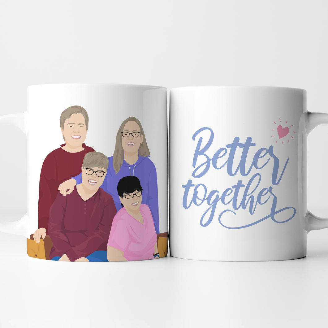 better together friends mug
