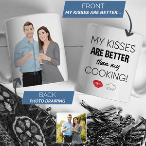 Personalised Kissing Couples Mug