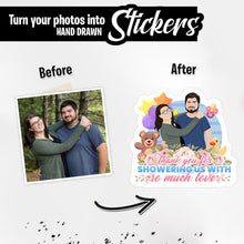 Load image into Gallery viewer, Personalized Stickers for Baby Shower Thank you
