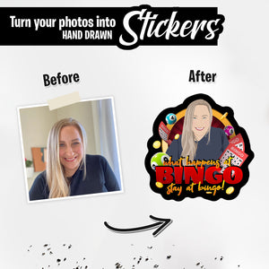Personalized Stickers for Bingo Mom