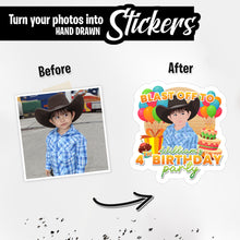 Load image into Gallery viewer, Personalized Stickers for Birthday Party Invitation
