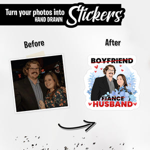 Personalized Stickers for Boyfriend fiance husband