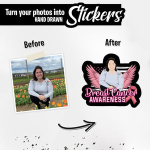 Personalized Stickers for Breast Cancer Awereness 