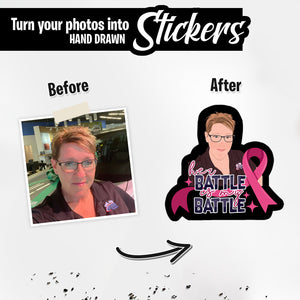 Personalized Stickers for Breast Cancer Support
