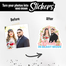 Load image into Gallery viewer, Personalized Stickers for Bride in Beast Mode
