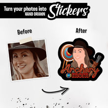 Load image into Gallery viewer, Personalized Stickers for Custom Archery Mom
