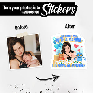 Personalized Stickers for Custom Daughter and Mom