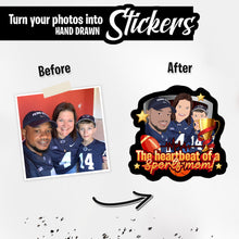 Load image into Gallery viewer, Personalized Stickers for Custom Sports Mom
