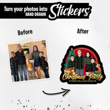 Load image into Gallery viewer, Personalized Stickers for Family Christmas Party
