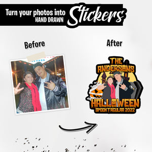 Personalized Stickers for Family Spooktacular