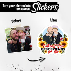 Personalized Stickers for Father Son Best Friends
