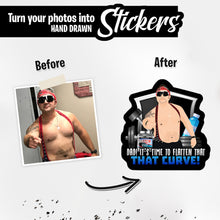 Load image into Gallery viewer, Personalized Stickers for Flatten that Curve Dad
